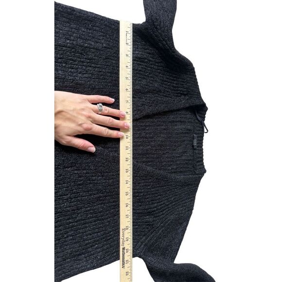 Cos Mohair Wool Cardigan size S Ribbed Black Open Front - Picture 5 of 7